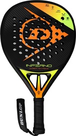 Ракетка для падл-тенниса Dunlop Inferno Carbon Extreme 620DN10335751, черный/желтый/oранжевый