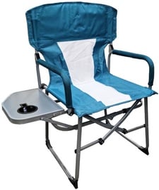 Sulankstoma turistinė kėdė Besk Camping Chair, mėlyna/balta/pilka