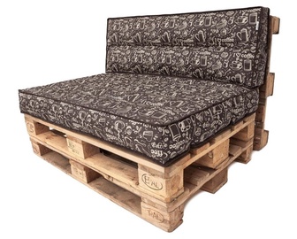 Sēdekļu spilvenu komplekts Hobbygarden Tomek PTPBRK2, bēša/tumši brūna, 120 x 82 cm