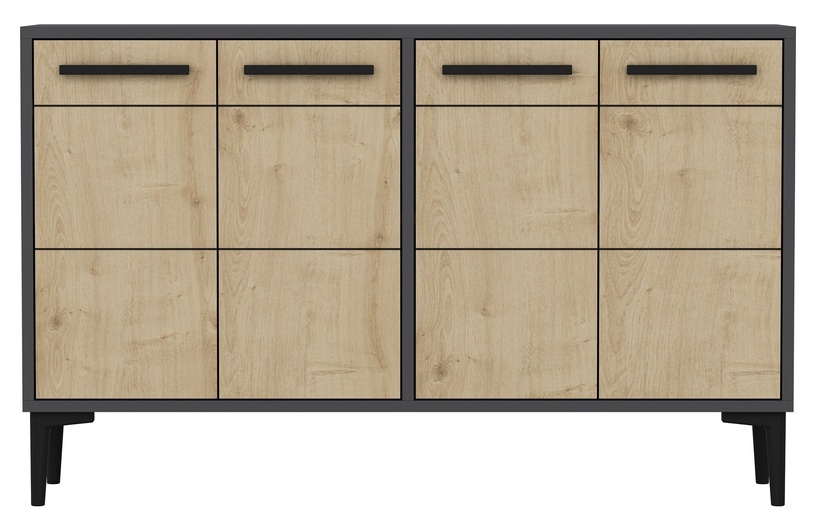 TV-laud Kalune Design Stria, tamm/antratsiit, 120 cm x 30 cm x 75 cm