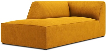 Dīvāns Micadoni Home Ruby Corduroy Chaise Longue, dzeltena, kreisais, 181 x 93 cm x 69 cm
