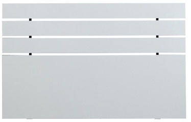 Lovos galvūgalis Kalune Design Fuga, 3 cm x 140 cm, 100 cm, balta