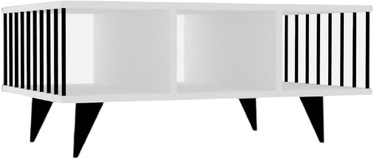 Журнальный столик Kalune Design Bert, белый, 60 см x 90 см x 40 см