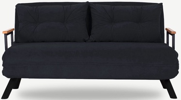 Dīvāns-gulta Hanah Home Sando 2-Seater, melna, 78 x 133 cm x 78 cm