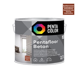 Grīdas krāsa Pentacolor Pentafloor Beton, sarkanbrūns, 2.7 l