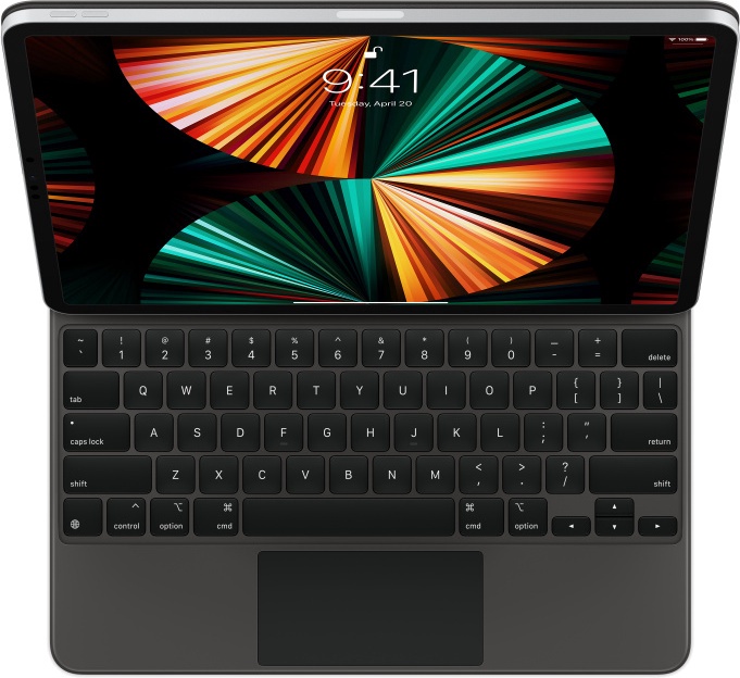 Klaviatūra Apple Magic Keyboard for 12.9" iPad Pro US Black EN, melna, bezvadu