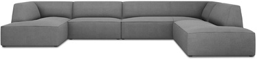 Kampinė sofa Micadoni Home Ruby Panoramic 7 Seats, pilka, dešininė, 366 x 273 cm x 69 cm