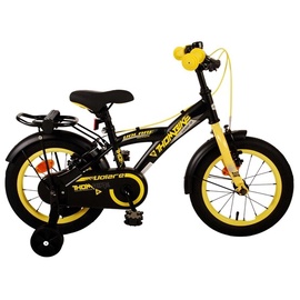 Vaikiškas dviratis, miesto Volare Thombike, juodas/geltonas, 14"