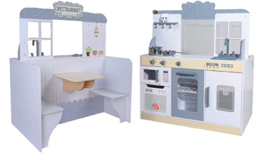 Vaikiška virtuvėlė Gerardos Toys Play Kitchen 2in1, balta