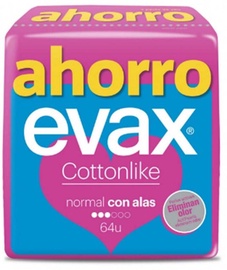 Higiēniskās paketes Evax Cottonlike, Normal, 64 gab.