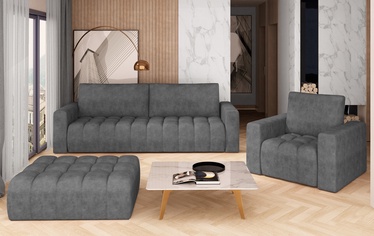 Комплект мебели Lazaro 3F/1F Puf Dora 95, комнатные, темно-серый