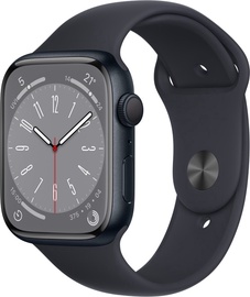 Išmanusis laikrodis Apple Watch Series 8 GPS + Cellular 45mm Aluminum LT, juoda