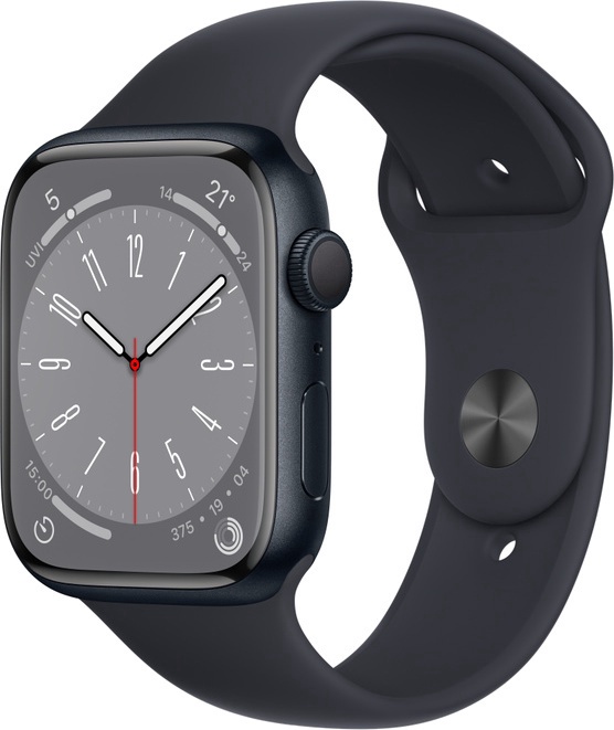 Умные часы Apple Watch Series 8 GPS + Cellular 45mm Aluminum LT, черный
