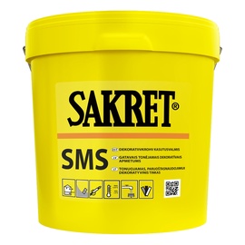 Готовая декоративная силиконовая штукатурка Sakret SMS, декоративный, 25 кг