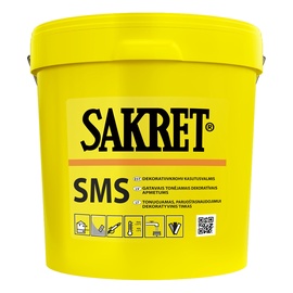 Gatavais dekoratīvais silikona apmetums Sakret SMS, dekoratīvs, 25 kg