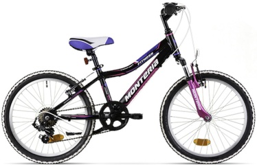 Велосипед горный Monteria, 20 ″, 9" рама, черный/розовый/фиолетовый