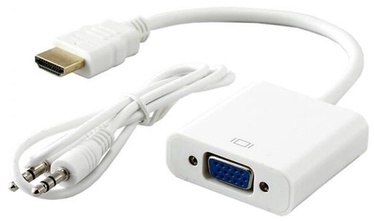 Adapter Sbox HDMI - VGA, valge