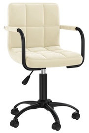 Kontoritool VLX Velvet 334709, must/kreemjasvalge