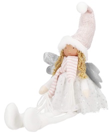 Декоративный сувенир Springos Angel CA1014, 150 мм, текстиль, белый