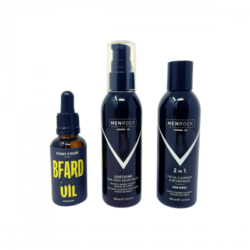 Набор для мужчин Men Rock Beardy Beloved Soothing Oak Moss Beard Kit