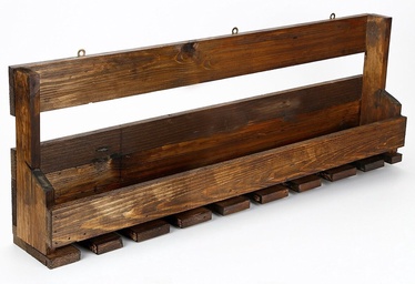Полка для бутылок Kalune Design Wine Rack Icki011, ореховый, 120 мм x 900 мм x 300 мм