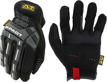 Darba cimdi pirkstaiņi Mechanix Wear M-Pact, mākslīgā zamšāda, M