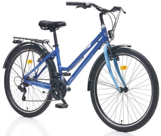Велосипед Corelli 41193, женские, синий/белый, 26″