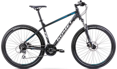 Velosipēds kalnu Romet Rambler R7.2, 27.5 ", 19" rāmis, melna/tirkīza
