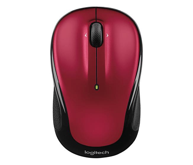 Kompiuterio pelė Logitech M235, juoda/raudona