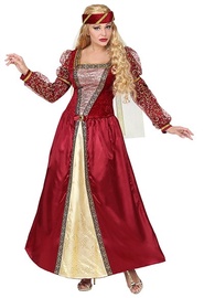 Kostīms pieaugušajiem Widmann Medieval Princess, zelta/sarkana, poliesters, XL