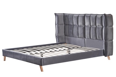 Кровать Scandino, 160 x 200 cm, серый, с решеткой