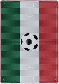 Ковер комнатные Play Soccer Stadium Italy, белый/красный/зеленый, 170 см x 120 см