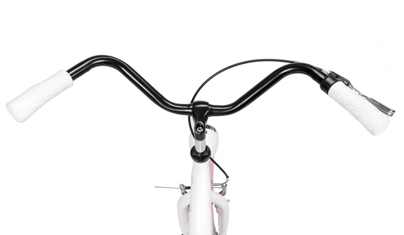 Velosipēds pilsētas Azimut City Lux, 26 ", 17" (41.91 cm) rāmis, balta/rozā