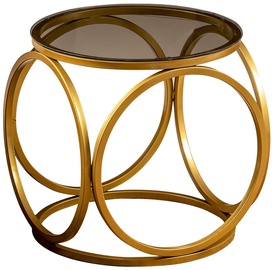Журнальный столик Kalune Design Mimo, золотой, 400 мм x 404 мм x 400 мм