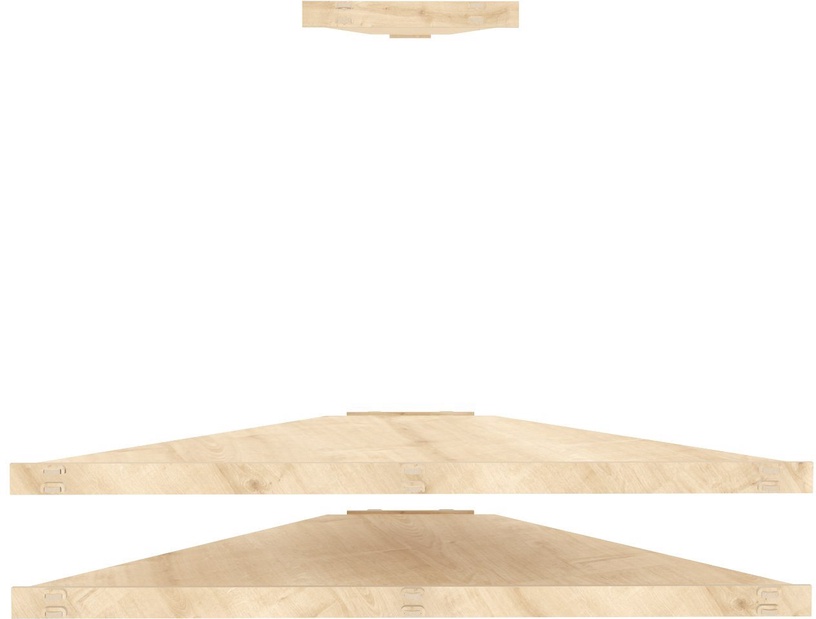 TV-laud Kalune Design Mensi, tamm, 49 cm x 120 cm x 5 cm