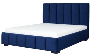 Кровать Bodzio Belleza BEL160-BM-P5, 160 x 200 cm, синий, с решеткой
