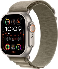 Nutikell Apple Watch Ultra 2 GPS + Cellular, 49mm Titanium Olive Alpine Loop - Large LT, titaan