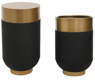 Журнальные столики Kalune Design Decorative Pot & Side Table Set 1016-1, золотой/черный, 400 мм x 400 мм x 700 мм