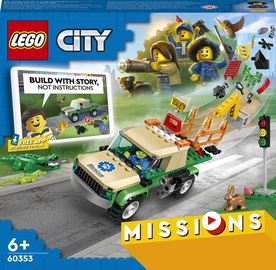 Konstruktors LEGO City Savvaļas dzīvnieku glābšanas misijas 60353, 246 gab.