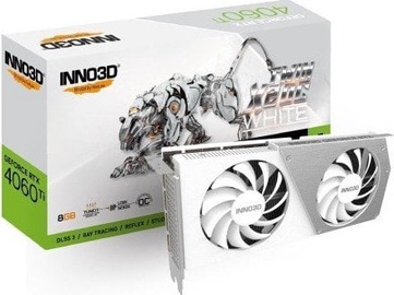 Видеокарта Inno3D GeForce RTX™ 4060 Ti N406T2-08D6X-171153W, 8 ГБ, GDDR6