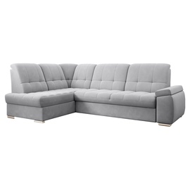 Stūra dīvāns Sado Sola 4, pelēka, kreisais, 272 x 192 x 95 cm