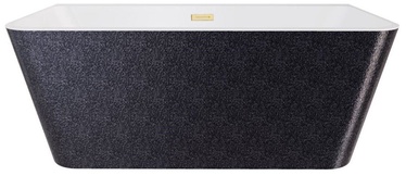 Vann, teisaldatav Besco Varya Glam Graphite, 170 cm x 80 cm x 58 cm, ristkülik