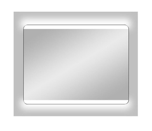 Spogulis Vento Prato, 80 cm x 60 cm, ar gaismu, sudraba (bojāts iepakojums)