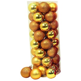 Eglītes rotājums Giocoplast Natale, zelta, 6 cm, 6 cm, plastmasa, 40 gab.