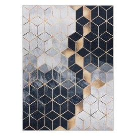 Ковер комнатные Mark Arlen Cube, золотой/черный/светло-серый, 220 см x 160 см
