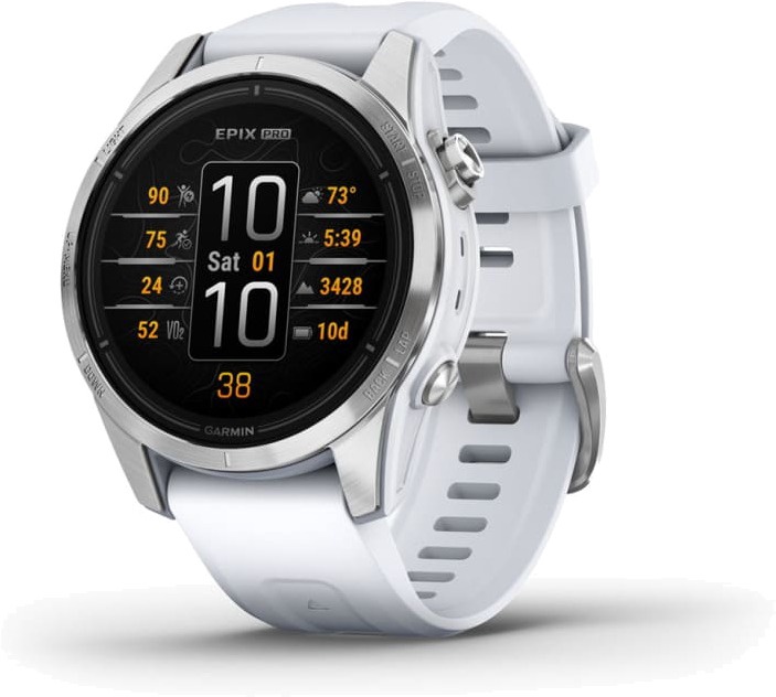 Viedais pulkstenis Garmin epix™ (Gen 2) Pro, balta
