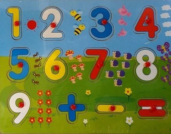 Puzle RoGer Wooden Puzzle, 12 gab.
