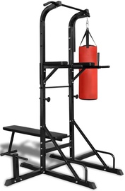 Vertikālā siena presītes veidošanai VLX Power Tower with Sit-Up Bench & Boxing Bag