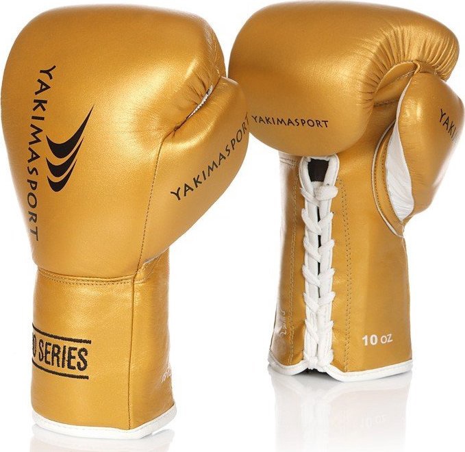 Боксерские перчатки Yakima Sport Tiger 100396, золотой, 12 oz