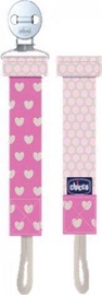 Knupīša turētājs Chicco Fashion Clip, 0 mēn., rozā